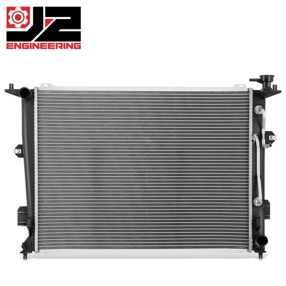 J2 Engineering for 11-16 Hyundai Equus OE Style 1-3/8 in 1 Row Aluminum Core Radiator DPI13472