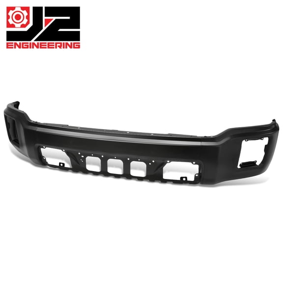 J2 Engineering for 14-15 GMC Sierra 1500 Front Bumper Face Bar w/o Sensor Holes Replacement Blk