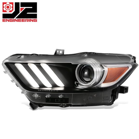J2 Engineering for 15-20 Ford Mustang/Shelby LED DRL HID Projector Headlight Replacement Left