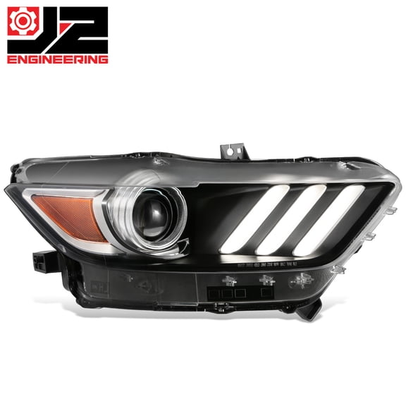 J2 Engineering for 15-20 Ford Mustang/Shelby LED DRL HID Projector Headlight Replacement Right