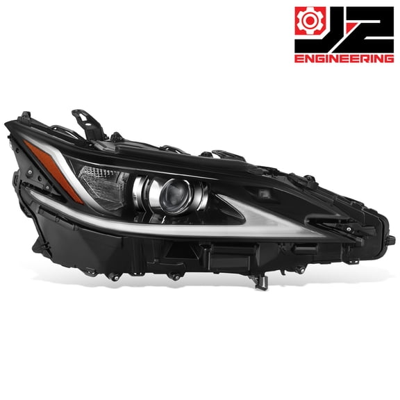 J2 Engineering for 19-21 Lexus ES300h ES350 Right Side LED DRL Projector Headlight Replacement