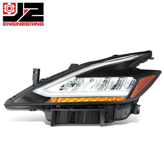 J2 Engineering for 19-21 Nissan Murano Front Left Side Black Housing Headlight Replacement