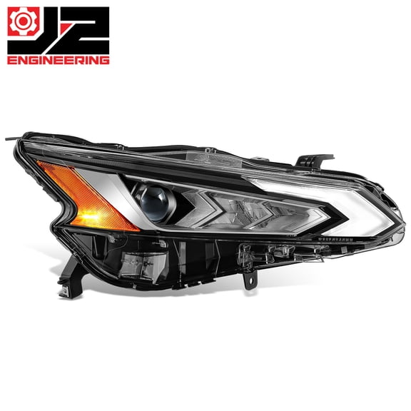 J2 Engineering for 19-22 Nissan Altima Passenger Side LED DRL Projector Headlight Replacement