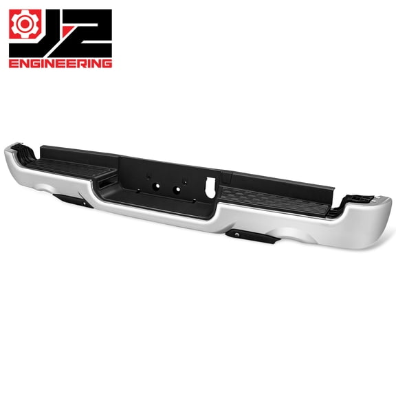 J2 Engineering for 19-24 Ram 1500 Rear Step Bumper+License Plate Light w/ Parking Sensor Holes