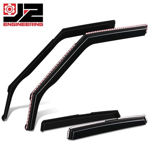 J2 Engineering for 21-26 Chevrolet Trailblazer In-Channel Window Visors Sun Rain Deflector 4Pcs