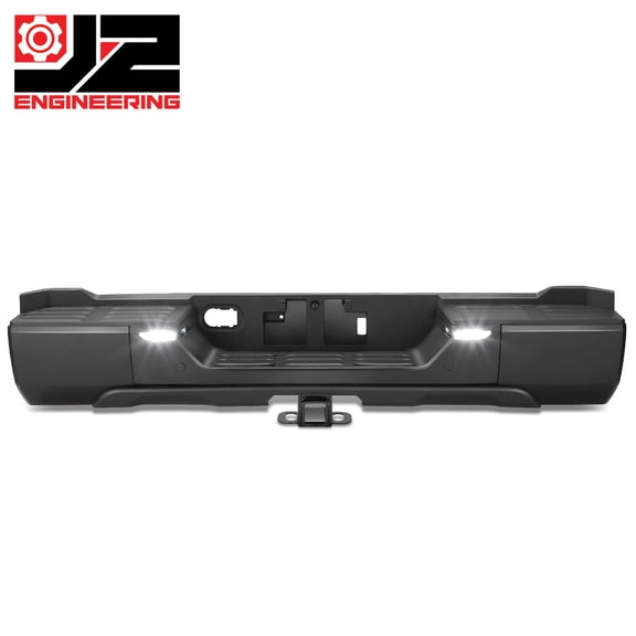 J2 Engineering for 22-26 Toyota Tundra Rear Step Bumper Assembly w/Towing Pkg Replacement Black