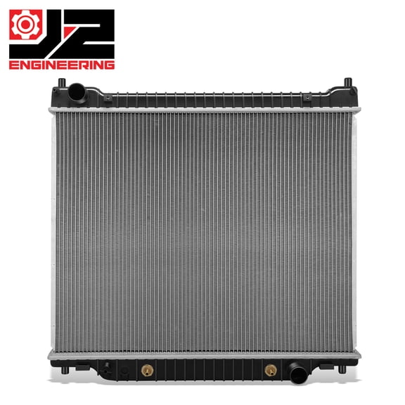 J2 Engineering for 95-96 Ford E350 Econoline Club Wagon 7.3L OE Style Aluminum Radiator DPI1724