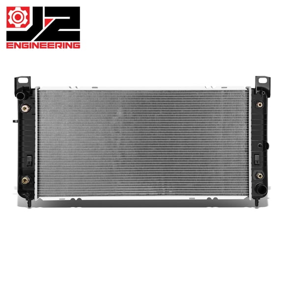 J2 Engineering for 99-13 Silverado Sierra 1500 2500 AT Aluminum Cooling 34" Radiator DPI 2370