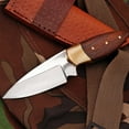 J2 Stainless Steel Skinner Knife with Rosewood and Brass Handle Steel