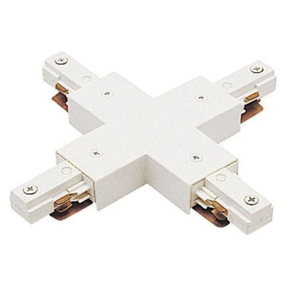 J2-X-BK-WAC Lighting-Accessory-J Series 2 Circuit X Joiner-7 Inches Wide by 0.88 Inches High-Black Finish