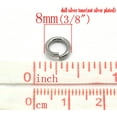 thumbnail image 1 of J206 - 100 pcs 304 Stainless Steel Open Jump Rings 8mm - 15 Gauge - THICK - HEAVY - High Quality, 1 of 3
