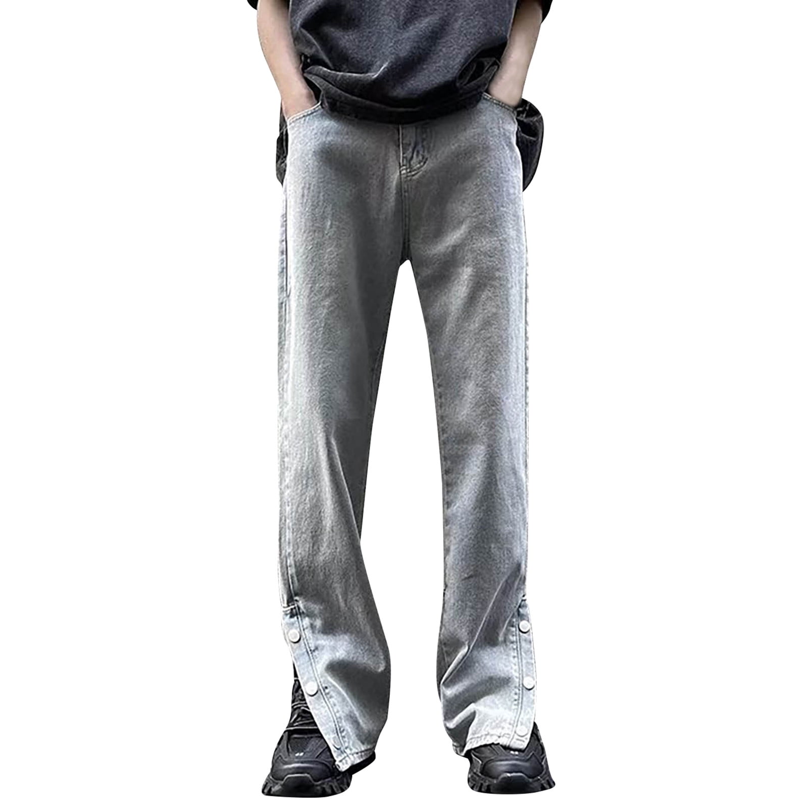 J21439 Men's Jeans Comfort Stretch Denim Straight Leg Relaxed Fit Jeans ...