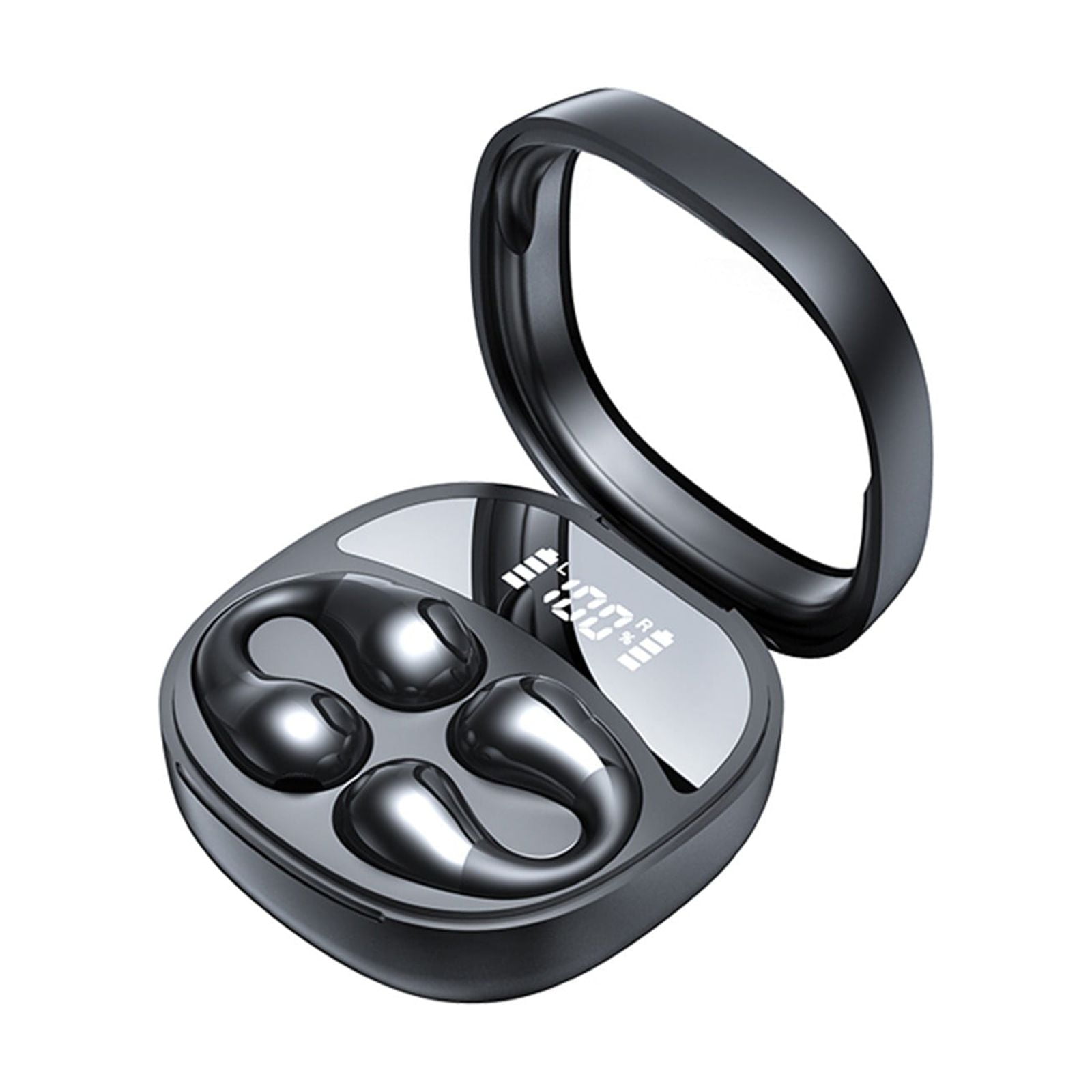 J29 Earbuds Wireless Ear Clip Bone Conduction Headphones Mini Sports Running Earring Headphones Open Ear In Ear Headphones Wireless Earbuds With