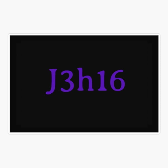 J3h16 John 316 Sticker