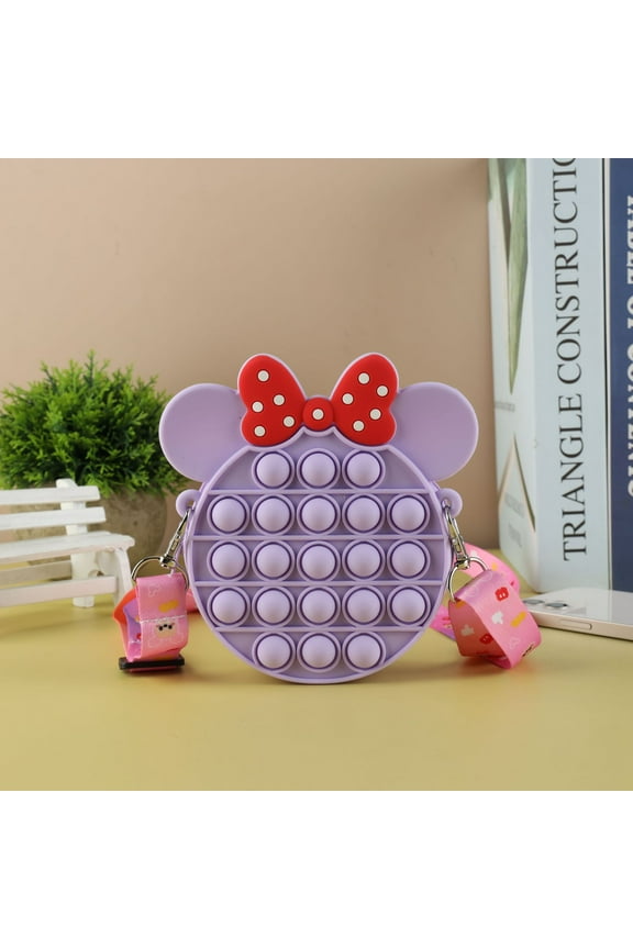 Mini Fidget Popit Coin Purse, Lilac