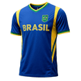 thumbnail image 1 of J4K Inc. Brasil Soccer Fan Jersey, Brazil Shirt 100% Polyester, YS-XXL, 1-Pack, 1 of 7