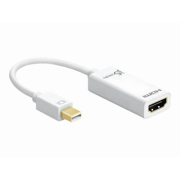 J5 Create JDA159 Mini DisplayPort to 4K HDMI Adapter for Mac and Windows