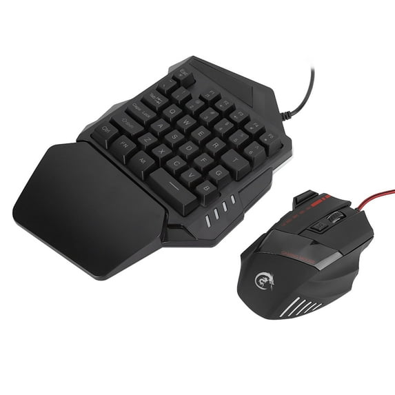 J50 OneHanded Gaming Mouse Keyboard Set Computer Accessory For Win2000 / / OS X,PC Gamer Set,Computer Gaming Accessory