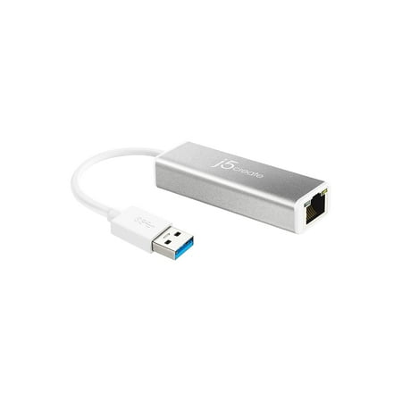 j5create - USB 3.0 Gigabit Ethernet Adapter - Silver
