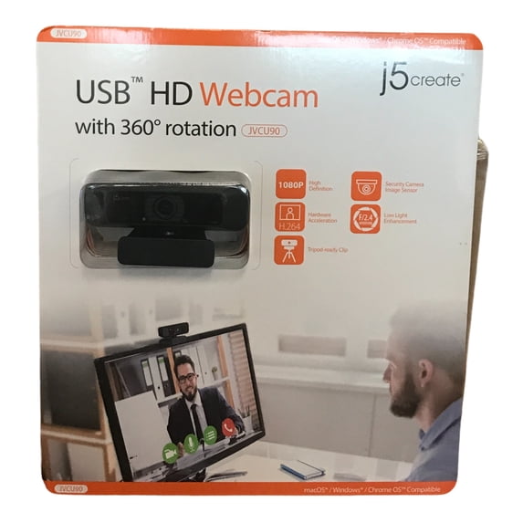 j5create USB HD Webcam with 360° Rotation