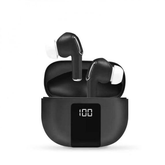 SHANLIDA Wireless Bluetooth Noise Cancelling Earphones With Battery Level Display, Comfortable To Wear, Sporty, In Ear Black