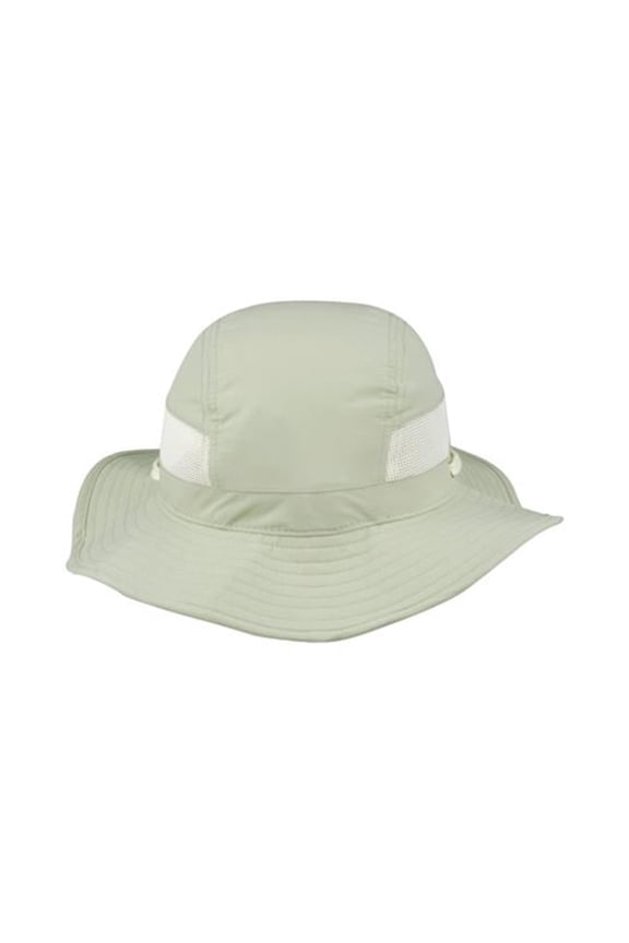 J7215 Taslon UV Bucket Hat With Roll-Up Flap, Khaki - Extra Large