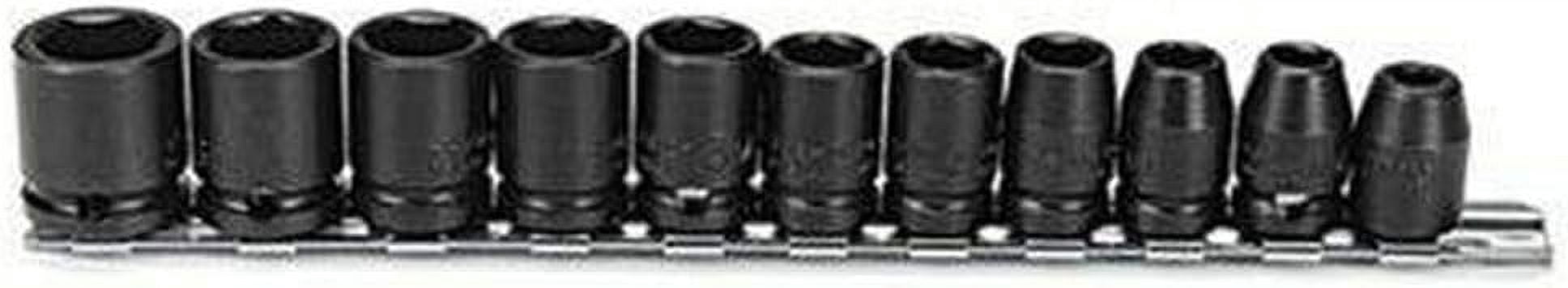 J72202 11 Piece 6 Point 3/8" Drive Metric Impact Socket Set