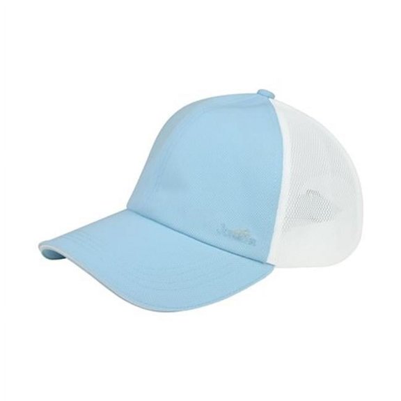 J7251 Athletic Mesh Cap, Sky Blue