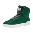 thumbnail image 1 of J75 by Jump Sestos Green Textile Upper Light Weight Stylish Lace-up Matching Rhinestone Jewels High-top Fashion Sneakers Walking Sneakers for Men 12, 1 of 6