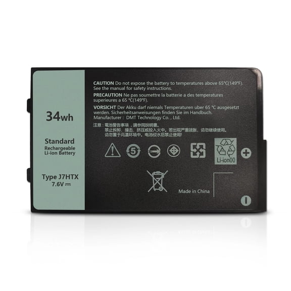 J7HTX Battery for Dell Latitude 7212 7220 Rugged Tablet Battery 2JT70 FH8RW 34WH