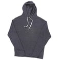 thumbnail image 1 of J8871 Adult Tri-Blend Fleece Pullover Hoodie - Black Triblend, 2X, 1 of 1