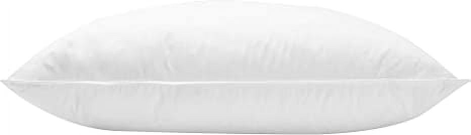 JA COMFORTS Goose Down and Feather Bed Pillows for Sleeping Single Pack Queen 20IN 30IN Filling Weight 39 OZ Hotel Collection Goose Down Filling Cotton Cover White Walmart Business Supplies