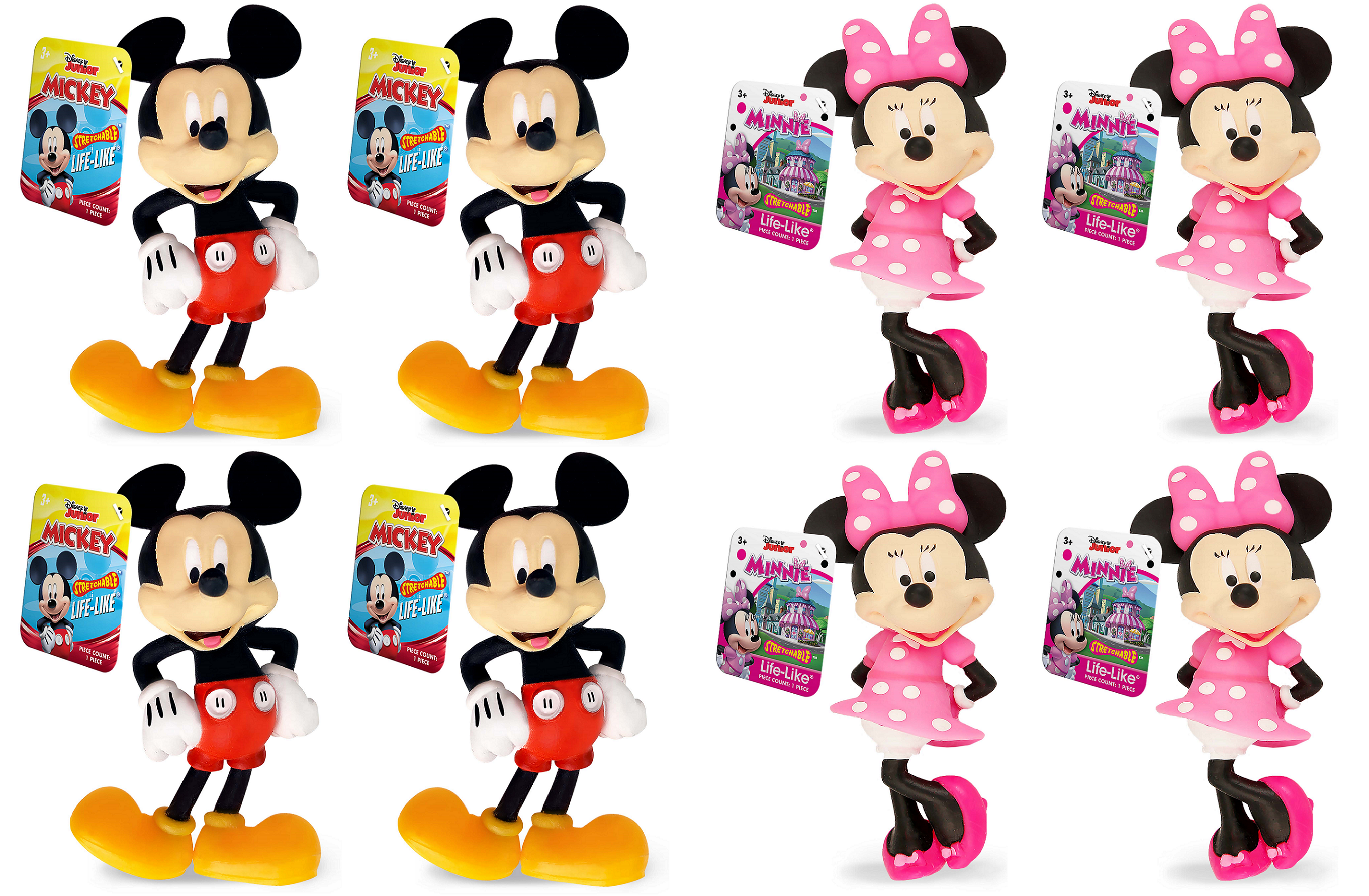 Disney Party Favors Mega Pack for Kids - Bundle with 3 Disney Squishy Ear Toy Sets with Mickey Ears Toys Plus Stickers, More | Disney Collectibles