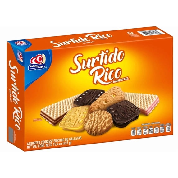 Gamesa Surtido Rico Cookies 15.4 oz Box (Pack of 3)