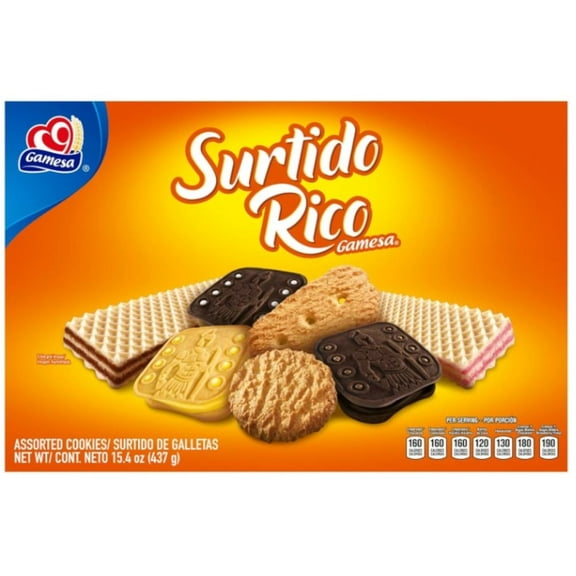 JA-RU Gamesa Surtido Rico Cookies (Pack of 60)