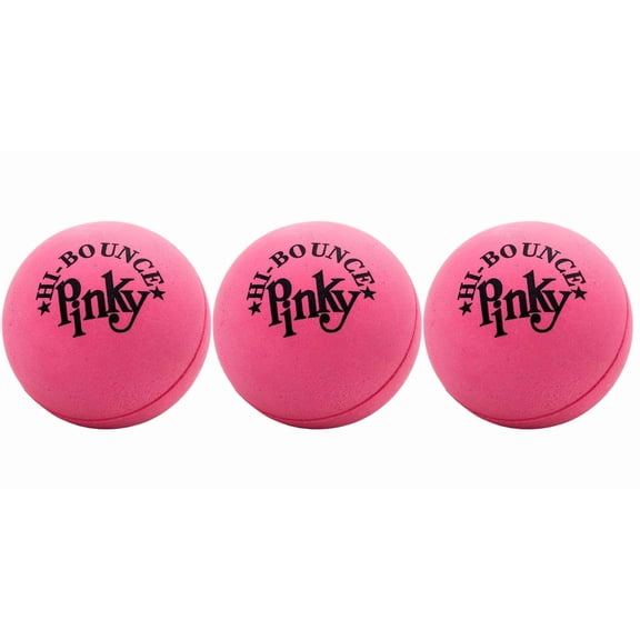 JA-RU Hi-Bounce Pinky Ball (3 Pack). Rubber Bouncy Balls for Kids. Small Pink Stress Relief Toy. Indoor & Outdoor Sport Party Favors. Bouncing Throwing Play Therapy. W-976-3