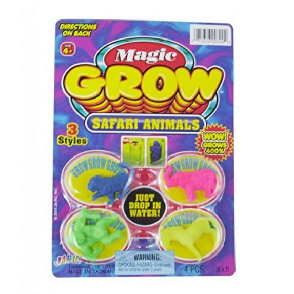 JA-RU Magic Grow Animals - Grows 400% (Safari Animals)
