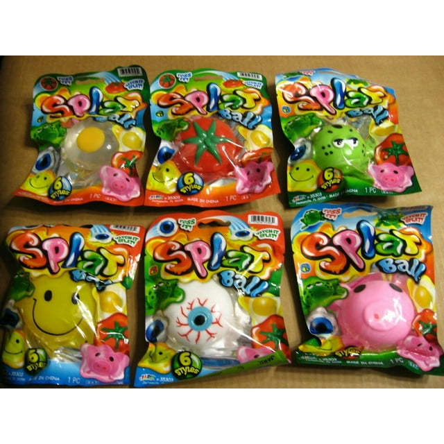 JA-RU Splat Ball Assorted, Sticky and Stretchy, 1 Random Choice, 4.7 ...