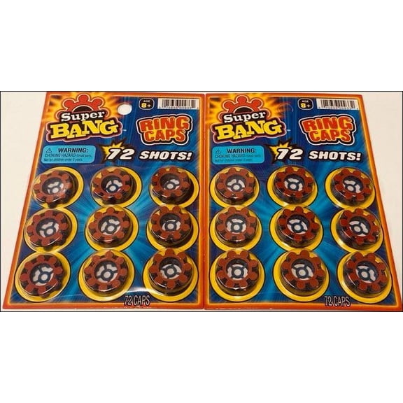 JA-RU Super Bang 8 Shot Ring Caps 6-Pack 432 Shots Total Toy Cap Gun Refills