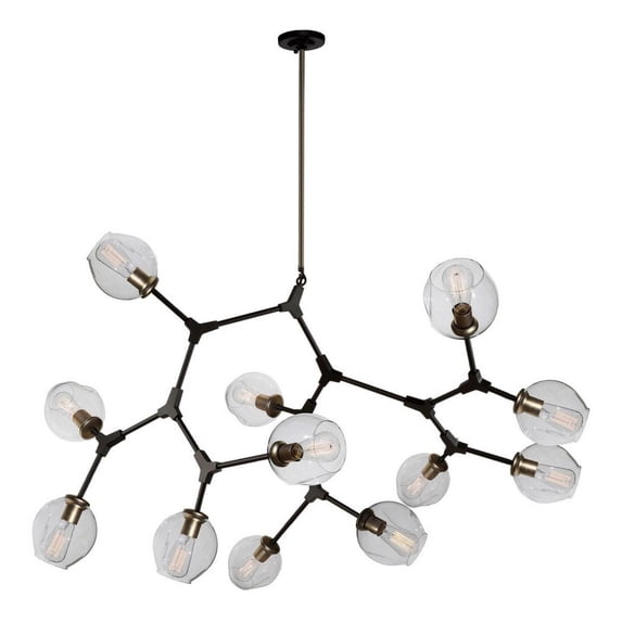 JA14022VB-Artcraft Lighting-Organic - 12 Light Chandelier-Vintage Brass Finish