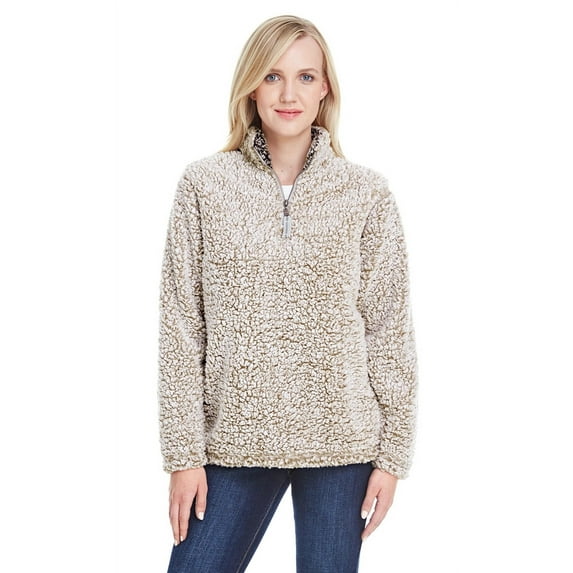 JA8451 Epic Sherpa Half-Zip Top By J America