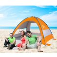 thumbnail image 1 of JAAE Beach Tent UPF 50+ Sun Shelter for 3-4 Person, Easy to Assemble Beach Umbrella Outdoor Sun Shade, XL Portable Anti-UV Camping Fishing Canopy Tents, 1 of 9