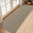 thumbnail image 1 of JAATOP 2' x 6' Runner Rug, Non Slip PP Entryway Rug with TPR Backing, Low Profile Runner Mat for Kitchen, Bedroom, Light Beige, 1 of 9