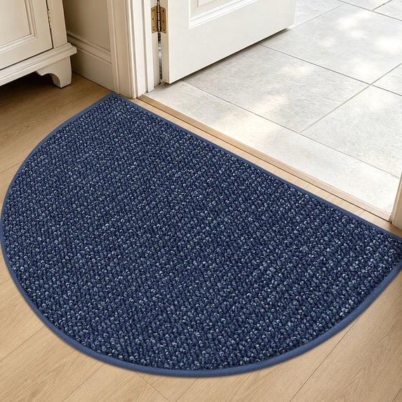 JAATOP 24"x 36" Doormat, Non-Slip Absorbent Welcome Mat, Dirt Trapper Indoor Entryway Rug, Machine Washable, Blue
