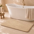 thumbnail image 1 of JAATOP 24" x 48" Bathroom Rug, Soft Absorbent Bath Mat with Non-Slip TPR Backing, Machine Washable, Beige, 1 of 7