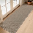 thumbnail image 1 of JAATOP 2' x 6' Runner Rug, Non Slip Entryway Rug with TPR Backing, Low Profile Runner Mat for Kitchen, Bedroom, Light Beige, 1 of 8
