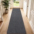 thumbnail image 1 of JAATOP 3' x 10' Runner Rug, Non Slip Entryway Rug with TPR Backing, Low Profile Runner Mat for Kitchen, Bedroom, Dark Gray, 1 of 8