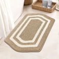 thumbnail image 1 of JAATOP Bathroom Rugs 17"x 27", Non-Slip TPR Backing Bath Mats Rugs for Bathroom Floor , Soft Shag Machine Washable Shower Bath Mat for Bathroom Decor, Absorbent Bath Mat, Beige, 1 of 8