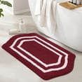 thumbnail image 1 of JAATOP Bathroom Rugs 20"x 32", Non-Slip TPR Backing Bath Mats Rugs for Bathroom Floor , Soft Shag Machine Washable Shower Bath Mat for Bathroom Decor, Absorbent Bath Mat, Red, 1 of 8