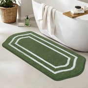 JAATOP Bathroom Rugs 24"x 48", Non-Slip TPR Backing Bath Mats Rugs for Bathroom Floor , Machine Washable Mat, Green